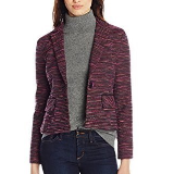 Interwoven Striped Tweed Jacket | Orchid