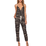 Strappy Linen Jumpsuit | Army