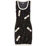 Polka Dot Stretch Knit Mini Dress