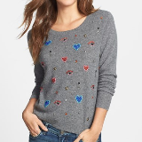 Jewel Embellished Cashmere Sweater