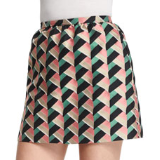Geometric Print jacquard Skirt