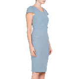 Tournay Wool Sheath Dress | Light Slate